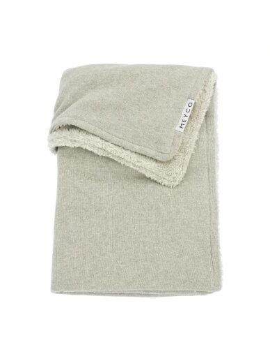 Meyco Blanket Knit Basic Teddy, Sand Melange, 75x100 cm