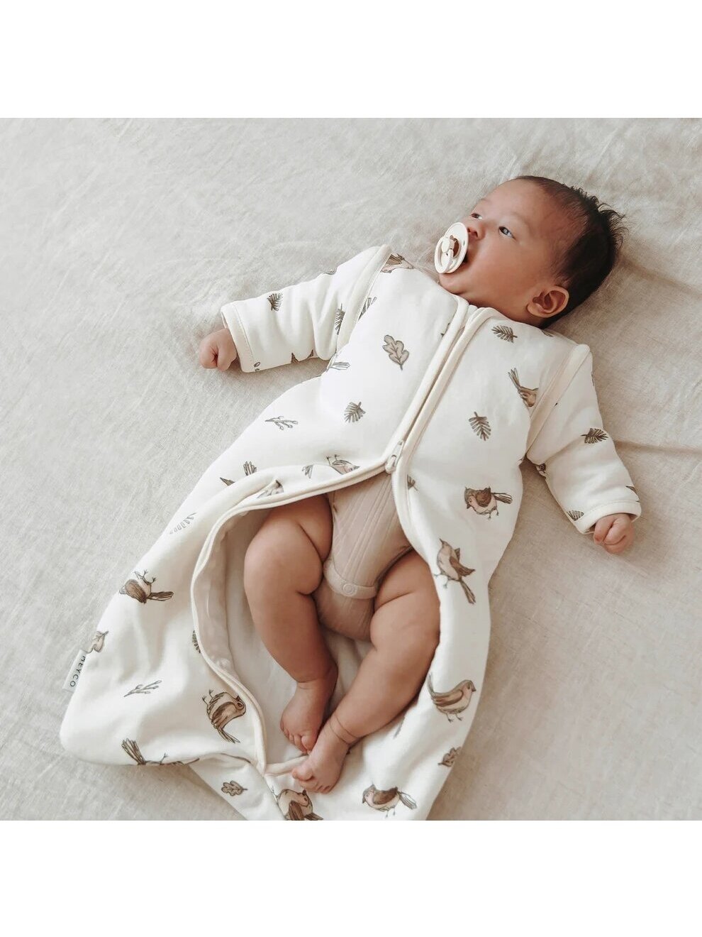 Sleeping bag for baby, Meyco Baby, 90cm, TOG 2.5(Robin multi) 5