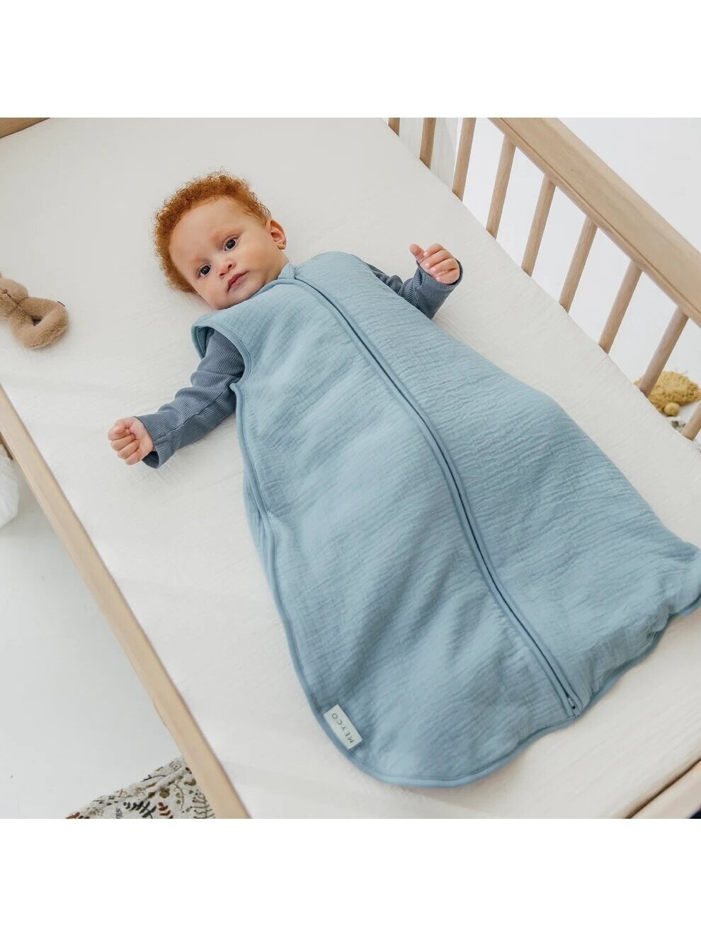 Meyco Baby guļammaiss zīdainim, TOG 2.0, 90 cm, džinsa zils 3