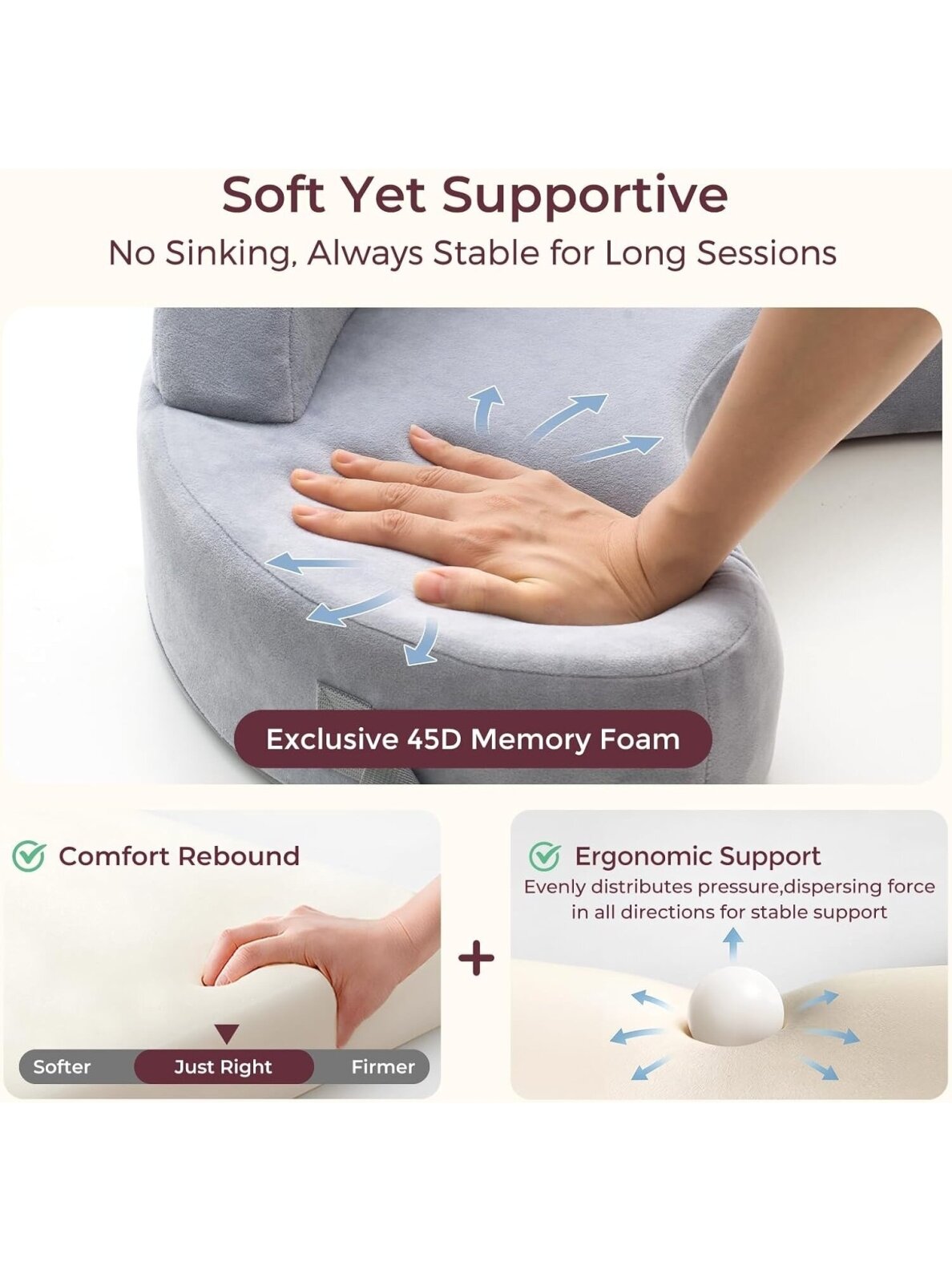 Momcozy cozypro barošanas spilvens, pelēks 3