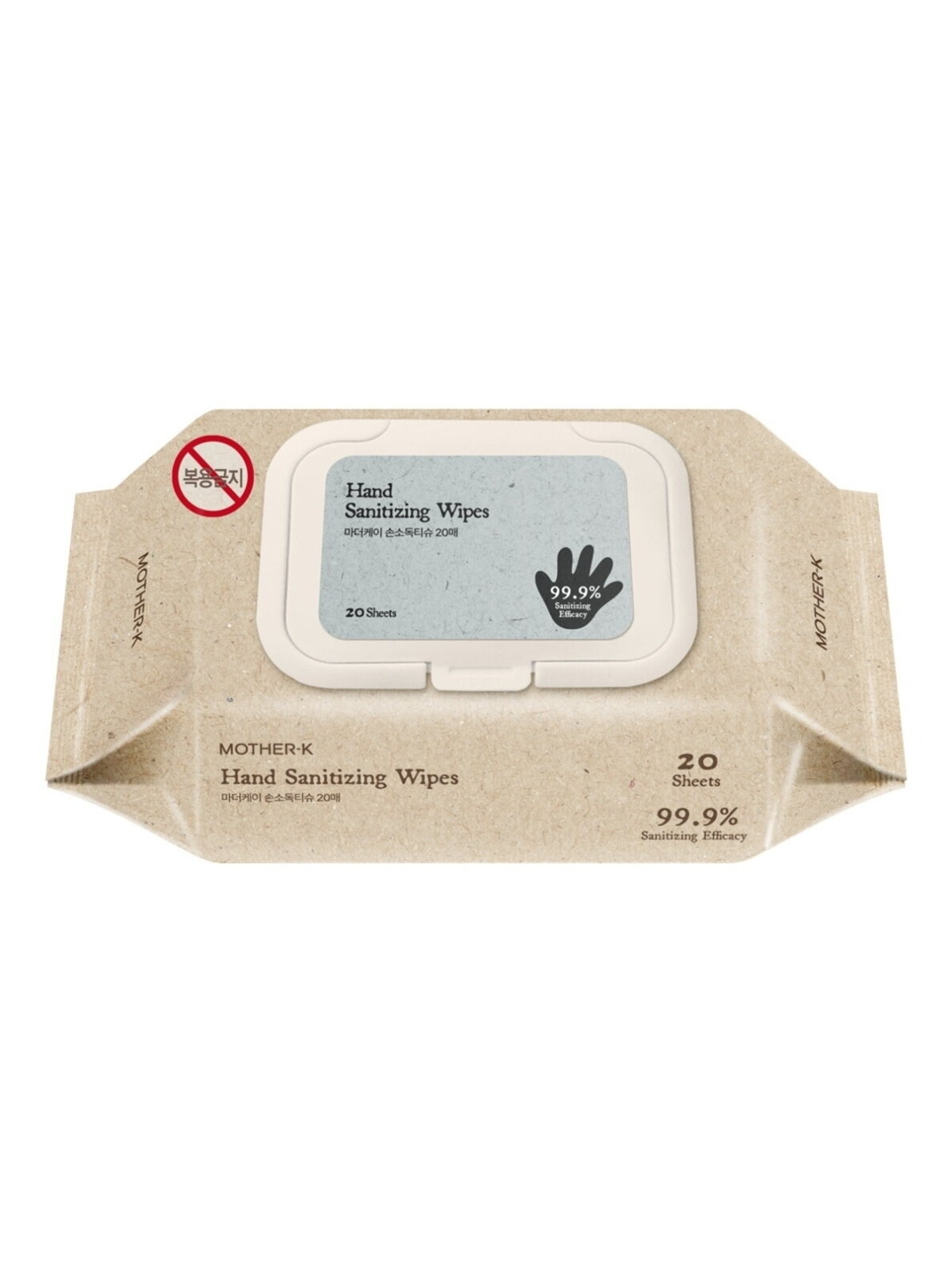 Mother-K hand sanitizing wipes, 20 pcs