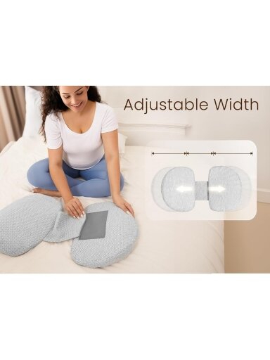 MOMCOZY GRŪTNIECES SPILVENS, W FORMAS, PELĒKS
