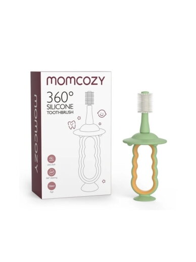 Momcozy 360° silicone baby toothbrush, green Momcozy 360° silicone baby toothbrush, green