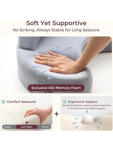 Momcozy cozypro barošanas spilvens, pelēks 3
