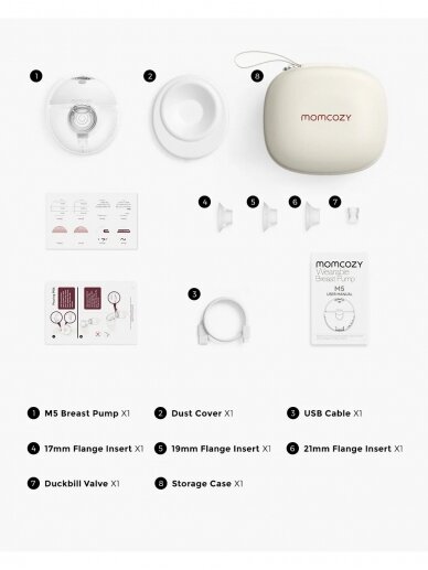 Momcozy Hands Free Breast Pump M5 - Single 5 Momcozy Hands Free Breast Pump M5 - Single 5