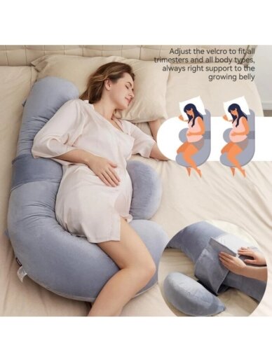 MOMCOZY pillow for pregnant and nursing women, F-shaped 3