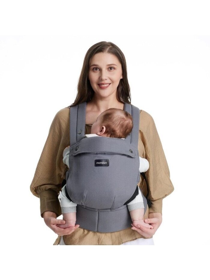 Momcozy ergonomic baby carrier (Grey) 3 Momcozy ergonomic baby carrier (Grey) 3