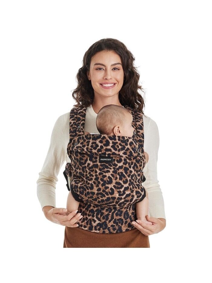 Ergonomiska bērna nēsāšanas ķengursoma - leoparda raksts 1