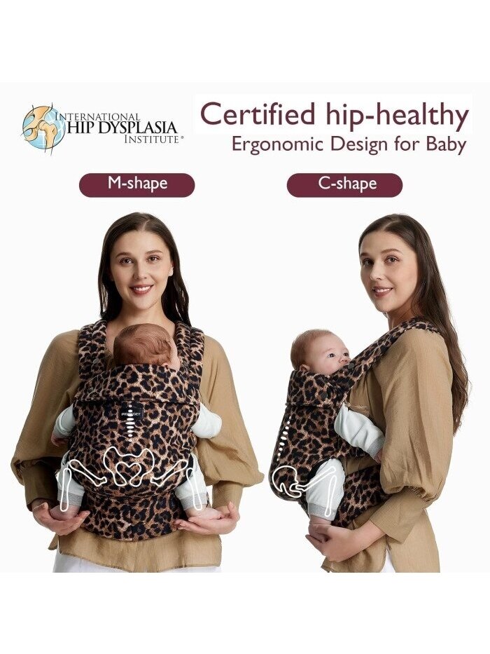 Ergonomiska bērna nēsāšanas ķengursoma - leoparda raksts 2