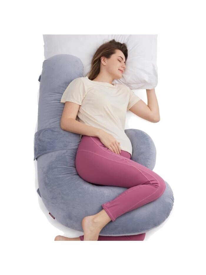 MOMCOZY pillow for pregnant and nursing women, F-shaped