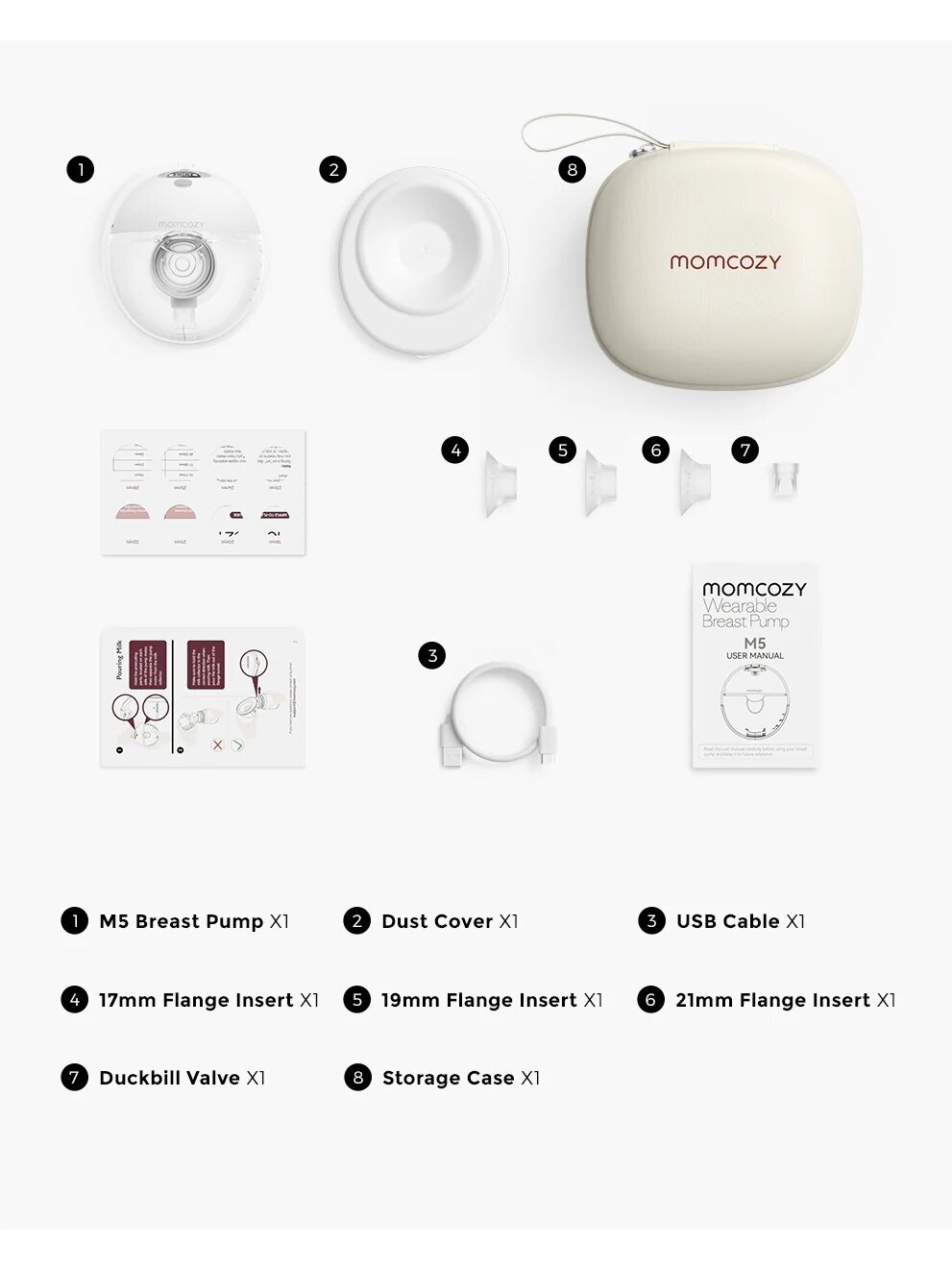 Momcozy Hands Free Breast Pump M5 - Single 5 Momcozy Hands Free Breast Pump M5 - Single 5
