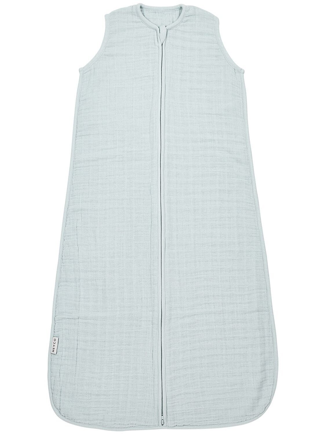 Muslin sleeping bag, TOG 0.5, 70cm, Meyco Baby uni grey blue Muslin sleeping bag, TOG 0.5, 70cm, Meyco Baby uni grey blue