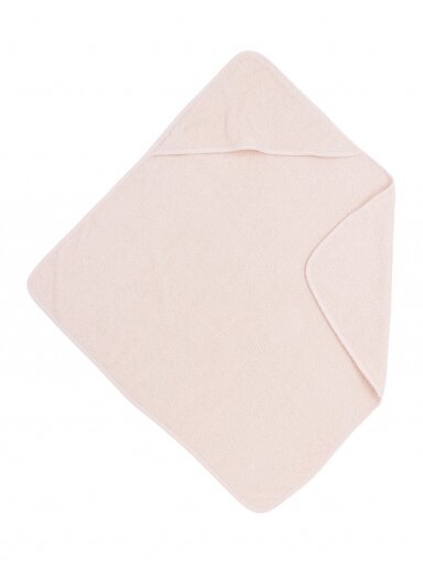 Zīdaiņu dvielis ar kapuci,75x75, Meyco Baby, Soft pink