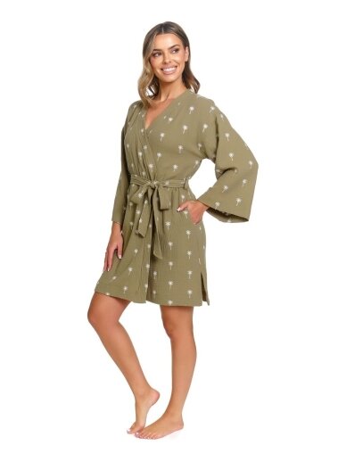 Muslin maternity robe DN, Palmtree 2 Muslin maternity robe DN, Palmtree 2