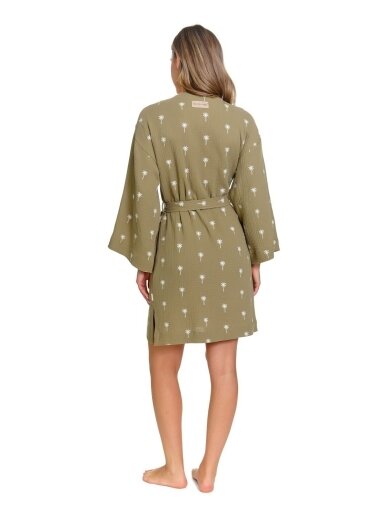 Muslin maternity robe DN, Palmtree 1 Muslin maternity robe DN, Palmtree 1