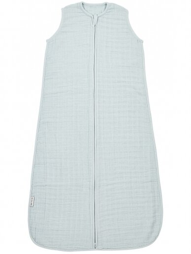 Muslin sleeping bag, TOG 0.5, 70cm, Meyco Baby uni grey blue Muslin sleeping bag, TOG 0.5, 70cm, Meyco Baby uni grey blue