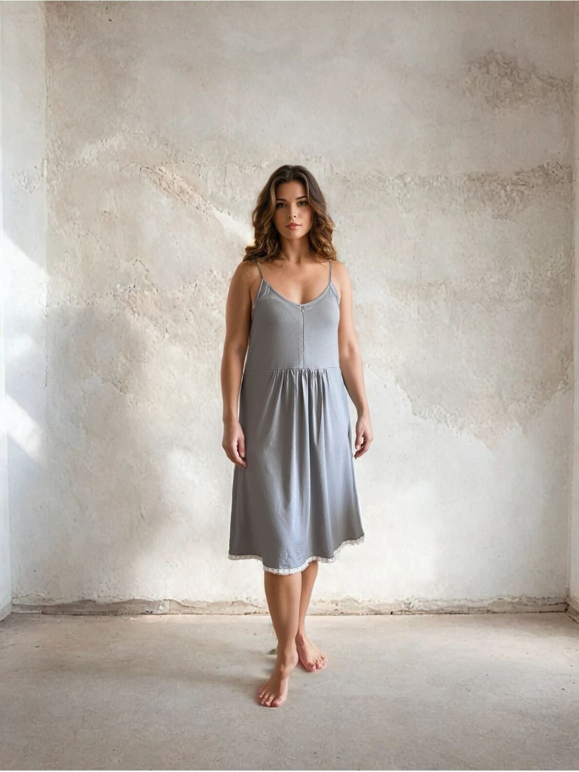 Nightwear for pregnant and nursing women, Milami, Gudo (Grey)