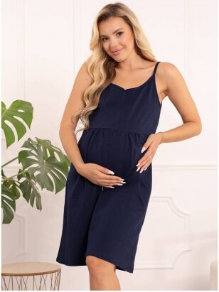 Nightwear for pregnant and nursing, Merry, ForMommy,dark blue