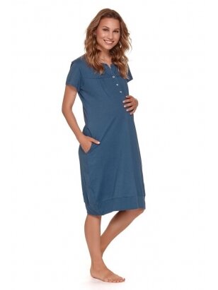 Nursing nightdress by DN (blue)