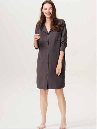 Maternity breastfeeding nightdressMaiko, Noppies (Forged iron) 1 Maternity breastfeeding nightdressMaiko, Noppies (Forged iron) 1