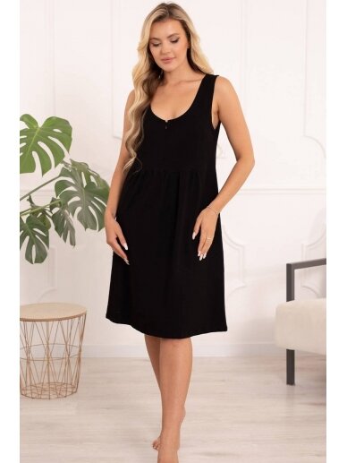 Nightwear for pregnant and nursing Sofia, ForMommy (black) 2