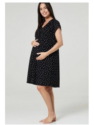 Maternity nursing nightwear set by CC (black) 1