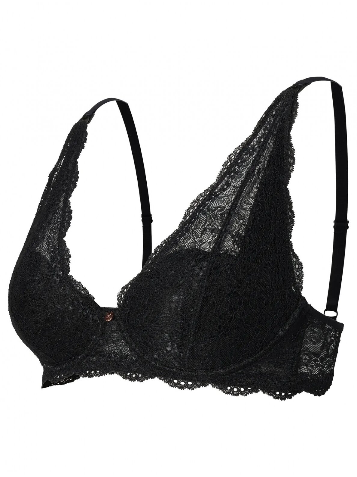 Lace Nursing Bralette, Noppies (Black)