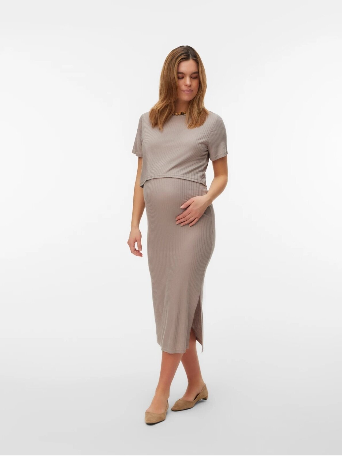 Maternity skirt, MLTRINITY, Mama;licious (Moon Rock) 3