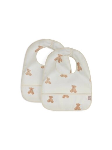 Waterproof bib Teddy bear, 2pcs Jollein