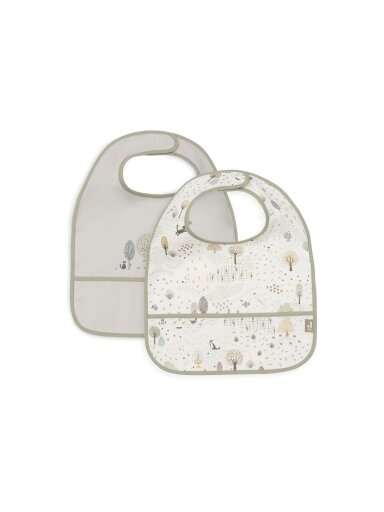 Waterproof bib Tiny park, 2pcs Jollein