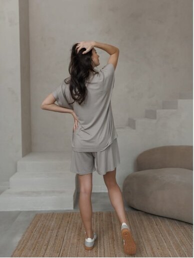 Maternity casual shorts, Latte mama (Mocha) 2 Maternity casual shorts, Latte mama (Mocha) 2