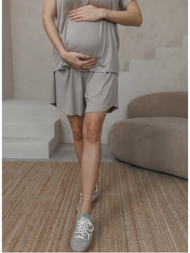 Maternity casual shorts, Latte mama (Mocha) 3