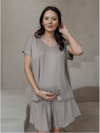 Maternity casual shorts, Latte mama (Mocha) 5