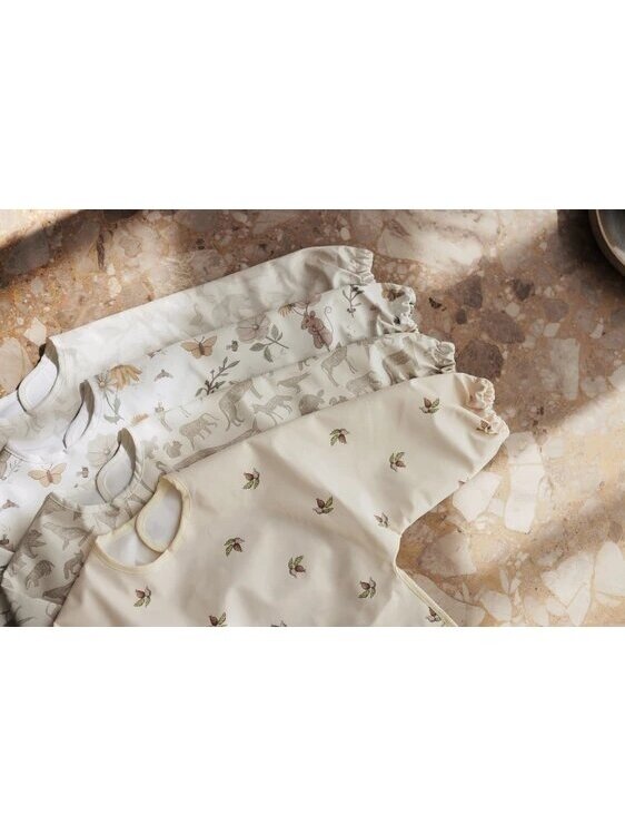 Bib Waterproof with Sleeves Animals - Olive Green, Jollein 1 Bib Waterproof with Sleeves Animals - Olive Green, Jollein 1
