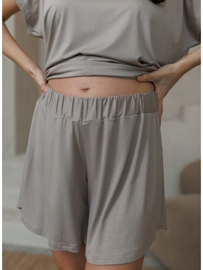Maternity casual shorts, Latte mama (Mocha)