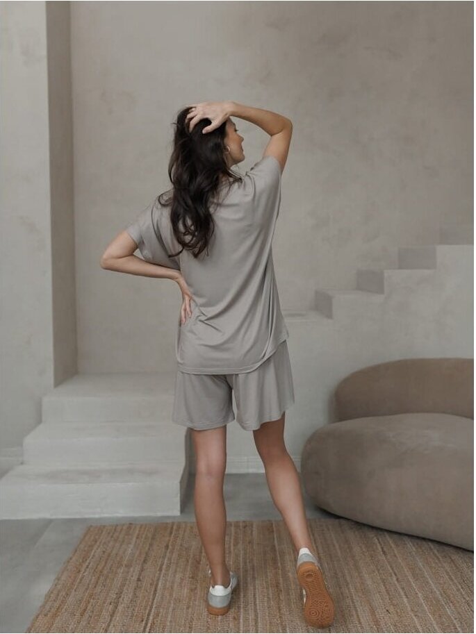 Maternity casual shorts, Latte mama (Mocha) 2 Maternity casual shorts, Latte mama (Mocha) 2