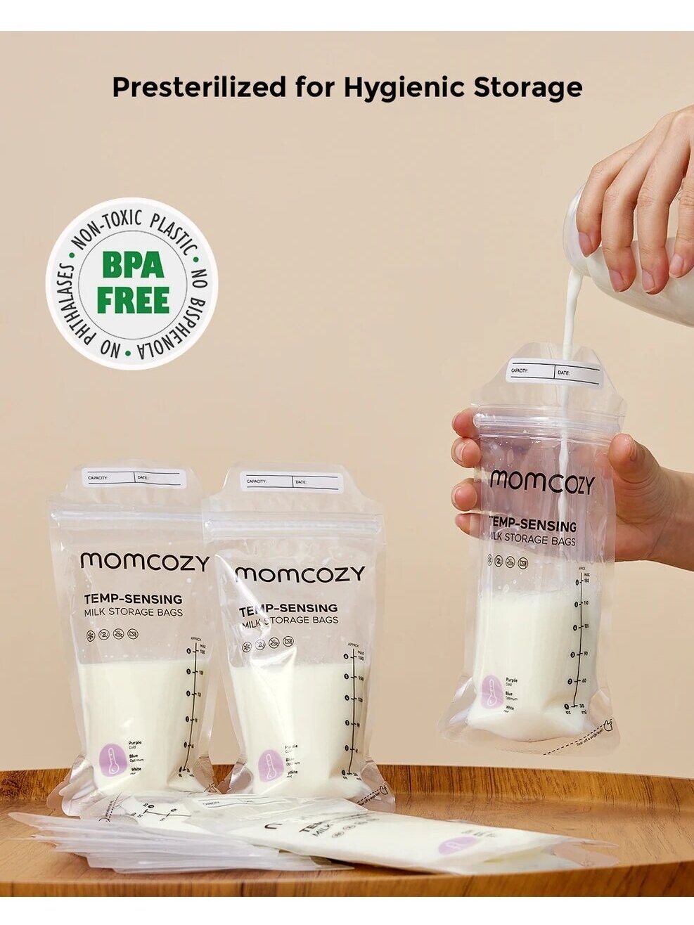 MOMCOZY PIENA UZGLABĀŠANAS MAISIŅI, 50 GAB. 4 MOMCOZY PIENA UZGLABĀŠANAS MAISIŅI, 50 GAB. 4