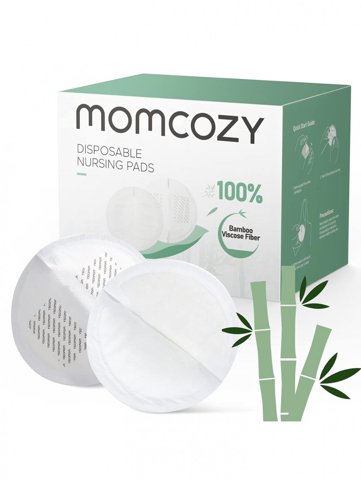 Momcozy Bamboo Fiber Disposable Nursing Pads, 80 psc.c
