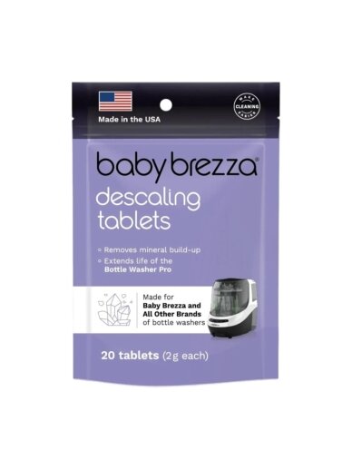 Descaling Tablets for Bottle Washer, 20 pcs, Baby Brezza Descaling Tablets for Bottle Washer, 20 pcs, Baby Brezza