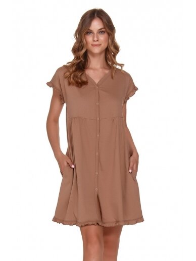 Organic cotton nightdress by DN (wood) Organic cotton nightdress by DN (wood)