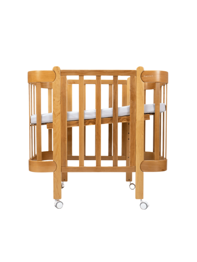 Oval convertible baby crib NIKA 5in1, Ingvart (White) (Kopija) Oval convertible baby crib NIKA 5in1, Ingvart (White) (Kopija)