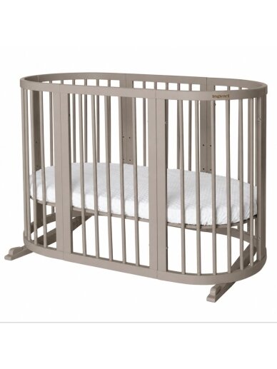 Oval convertible baby crib 9in1 Smart, Ingvart (Beige) Oval convertible baby crib 9in1 Smart, Ingvart (Beige)