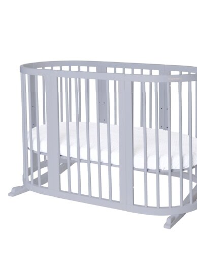 Oval convertible baby crib 9in1 Smart, Ingvart (Grey) Oval convertible baby crib 9in1 Smart, Ingvart (Grey)