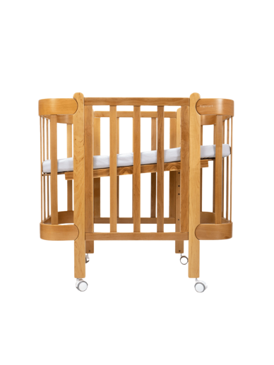 Oval convertible baby crib NIKA 5in1, Ingvart (White) (Kopija) Oval convertible baby crib NIKA 5in1, Ingvart (White) (Kopija)