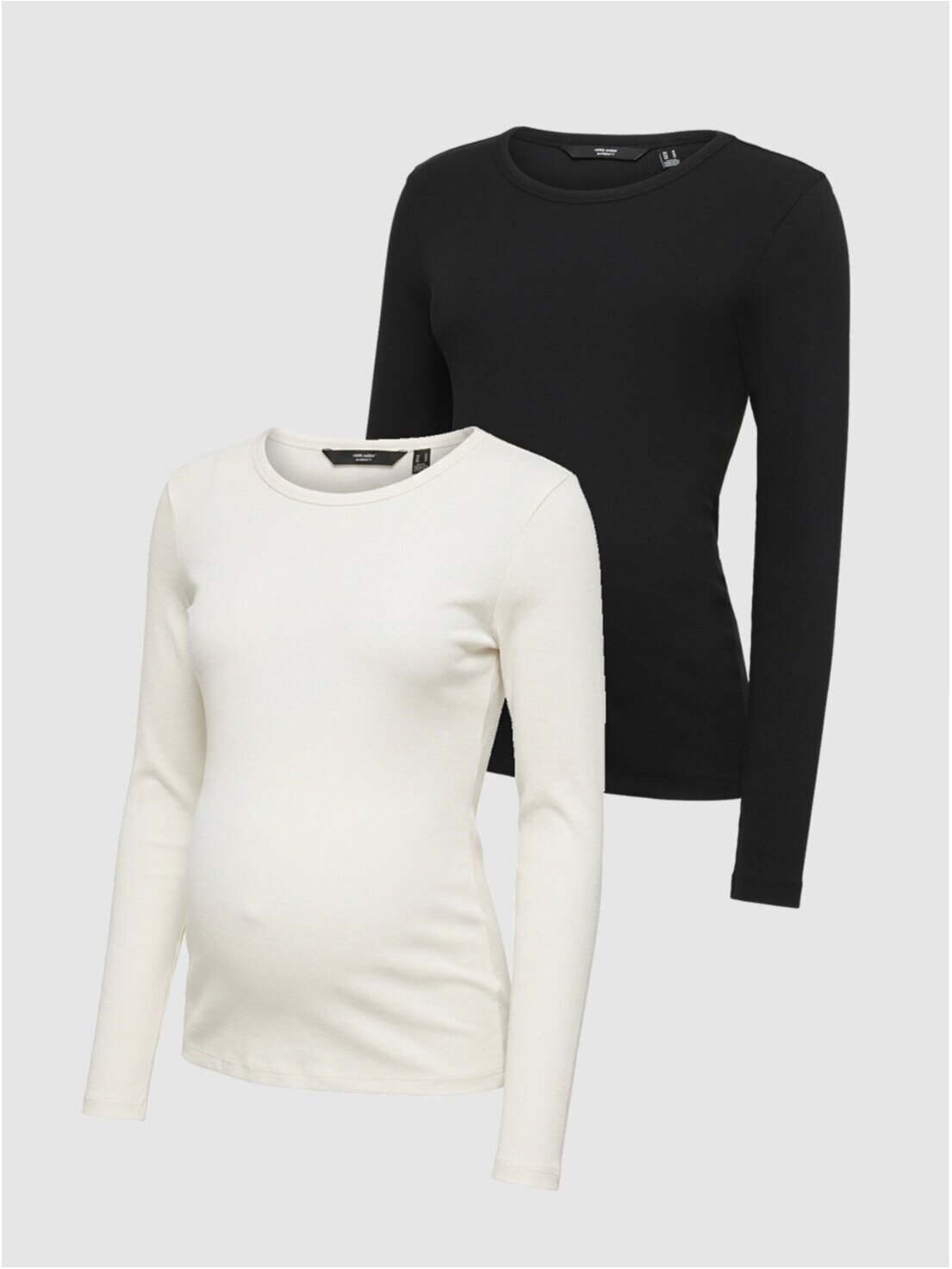 Maternity tops 2-pack, VMMCHLOE, Mamalicious (Black/White) Maternity tops 2-pack, VMMCHLOE, Mamalicious (Black/White)