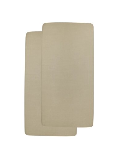 Palags ar gumiju 40×80/90 cm, 2 gab., Meyco Baby (Taupe)