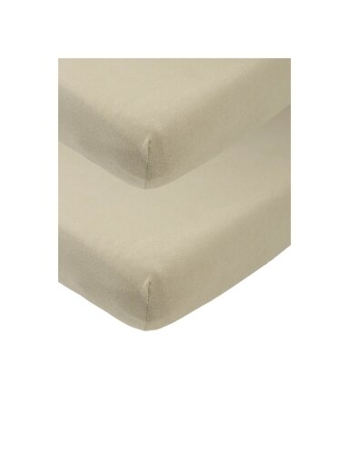 Palags ar gumiju 40×80/90 cm, 2 gab., Meyco Baby (Taupe)