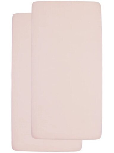 Palags ar gumiju 40 × 80/90 cm, 2 gab., Meyco Baby (rozā) Palags ar gumiju 40 × 80/90 cm, 2 gab., Meyco Baby (rozā)