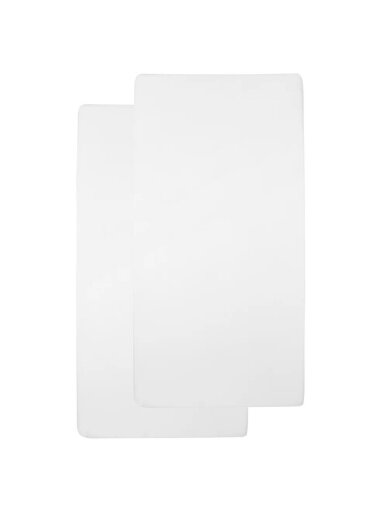 Palags ar gumiju 50x90cm, 2gab. Meyco Baby (White)