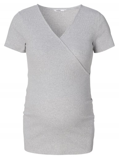Maternity T-Shirt, Mlnadine, Sanson-Grey Melange, Noppies